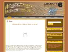 Tablet Screenshot of barconesmusiconline.com